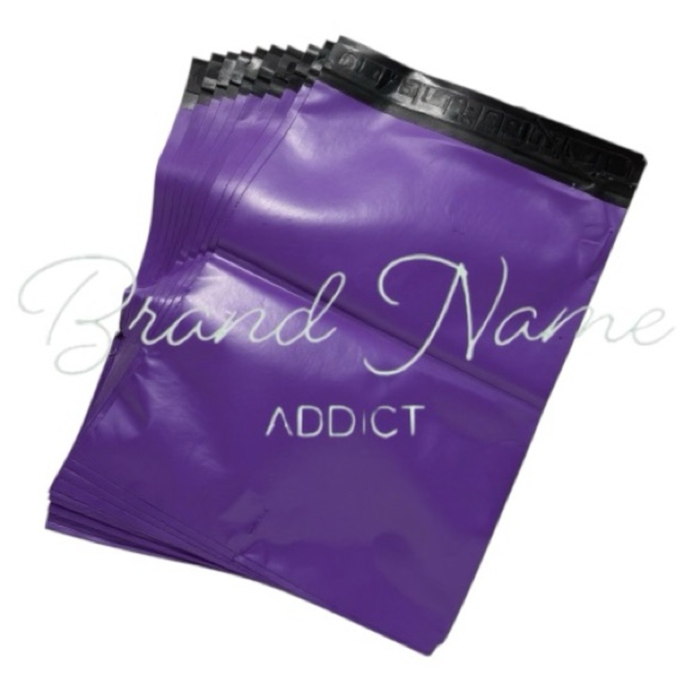 PRICE IS FIRM - Set of 10 Purple Plain 10 x 13 Poly Self Mailer Bags